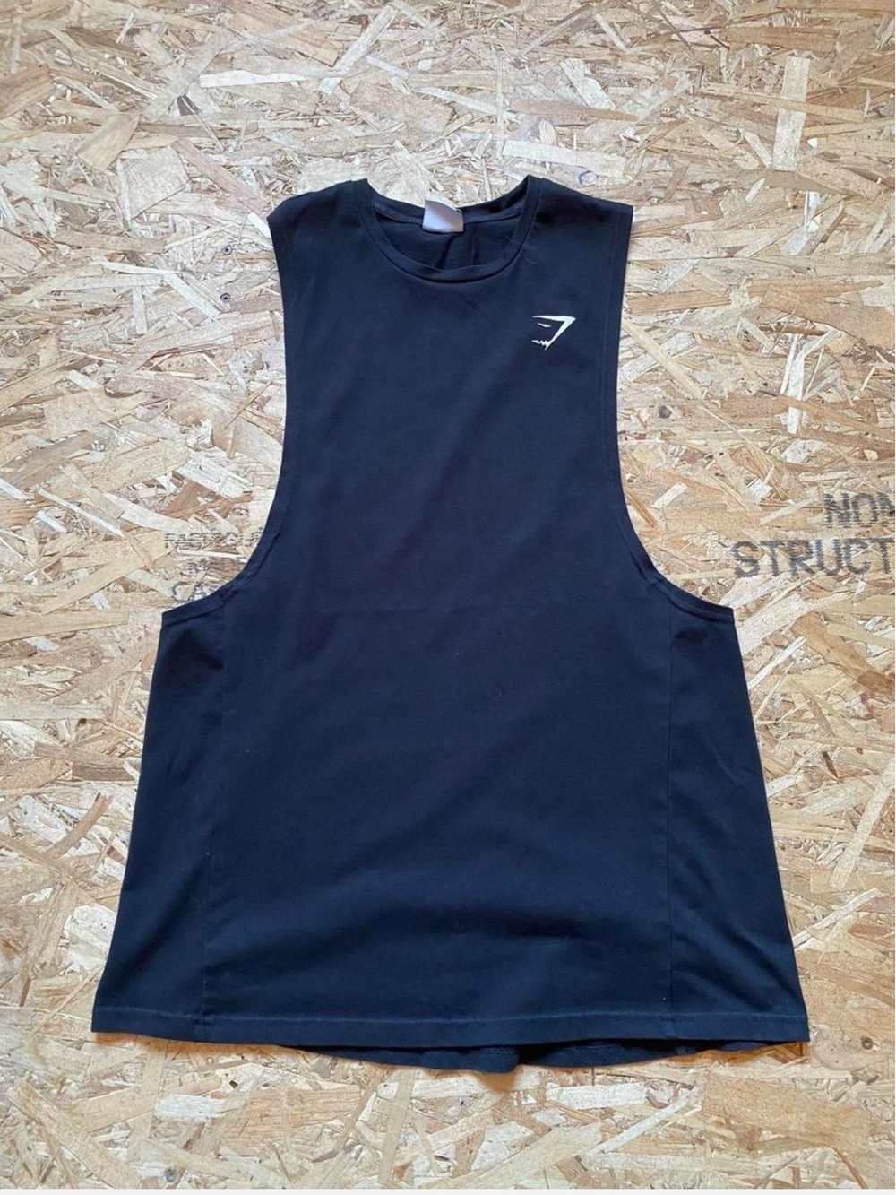 Gymshark Black Sleeveless Training Tank-Medium